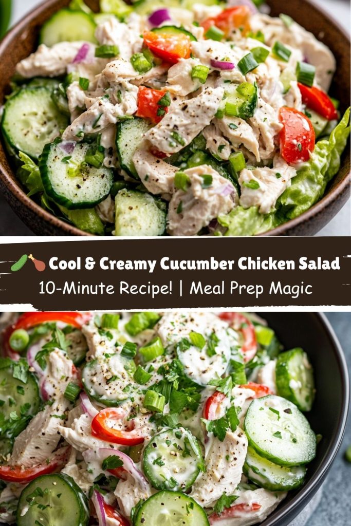 Cool & Creamy Cucumber Chicken Salad
