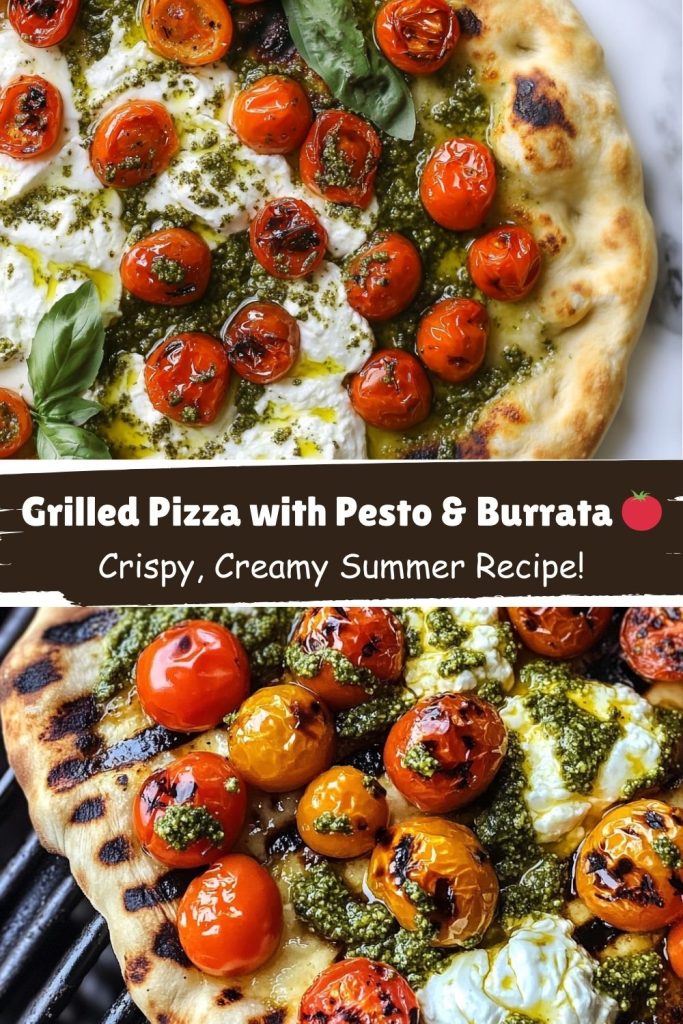 Grilled Pizza with Pesto