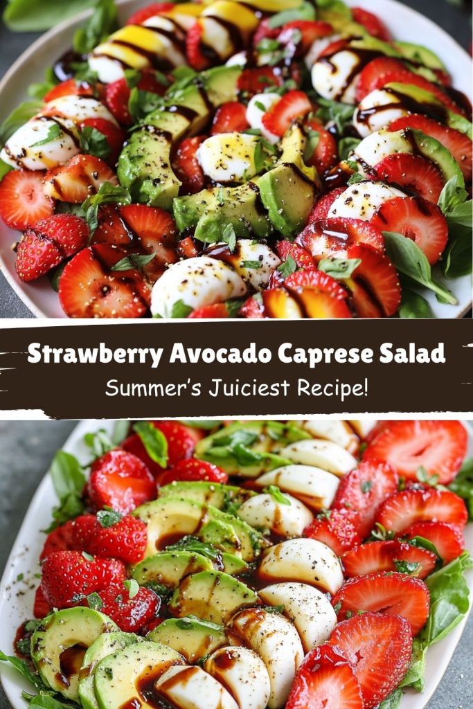 Strawberry Avocado Caprese