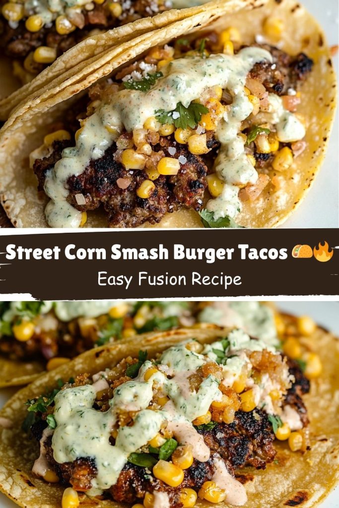 Street Corn Smash Burger Tacos