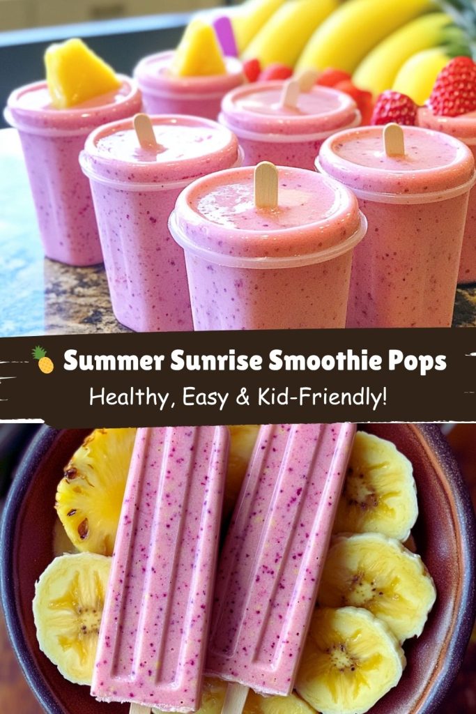 Summer Sunrise Smoothie Pops