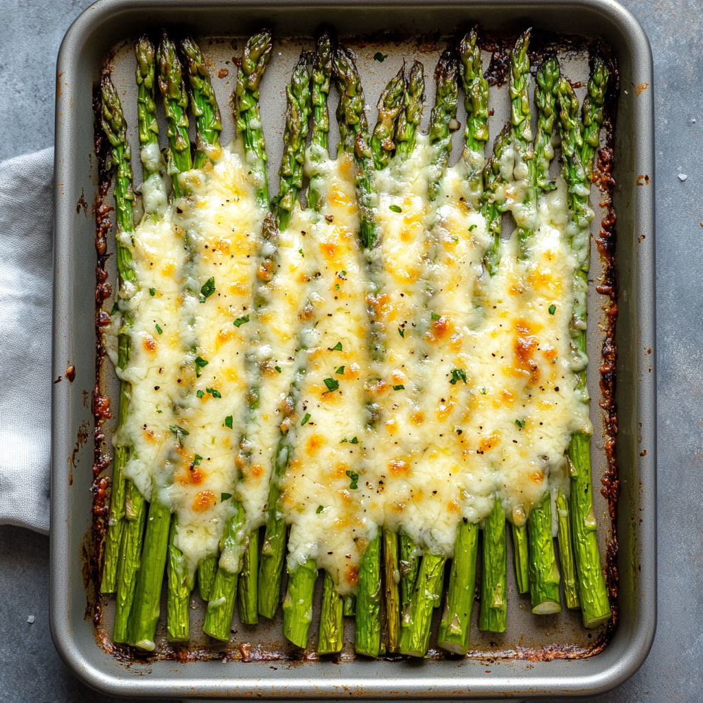 Cheesy Baked Asparagus