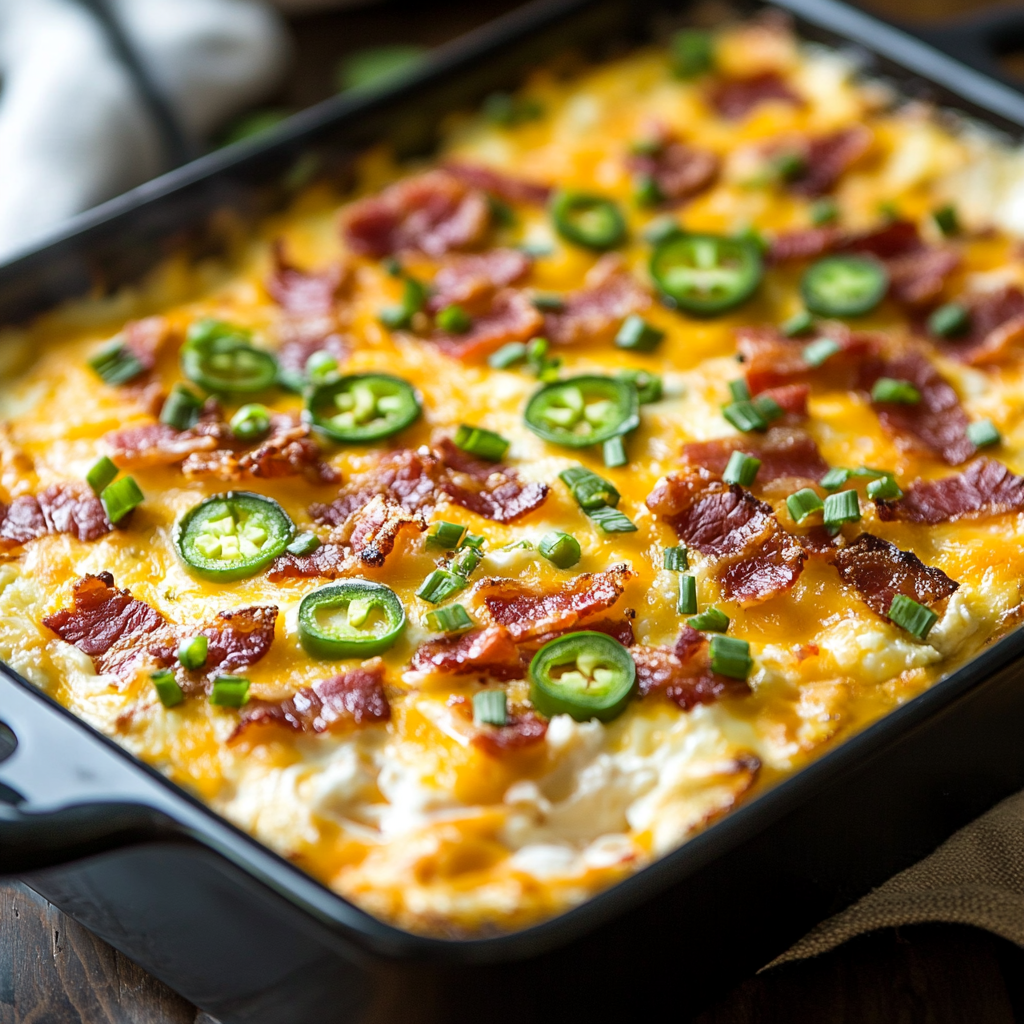 Jalapeño Popper Breakfast Casserole
