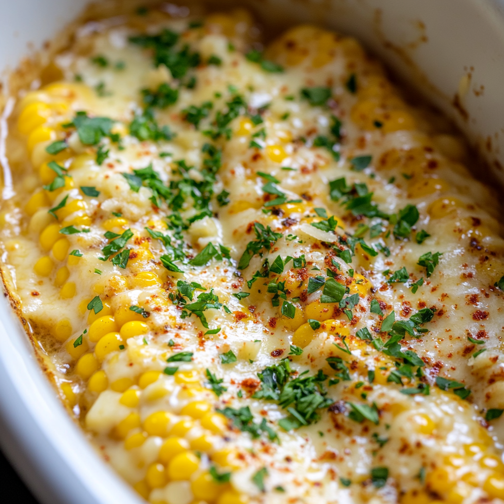 Crockpot Garlic Parmesan Corn on the Cob