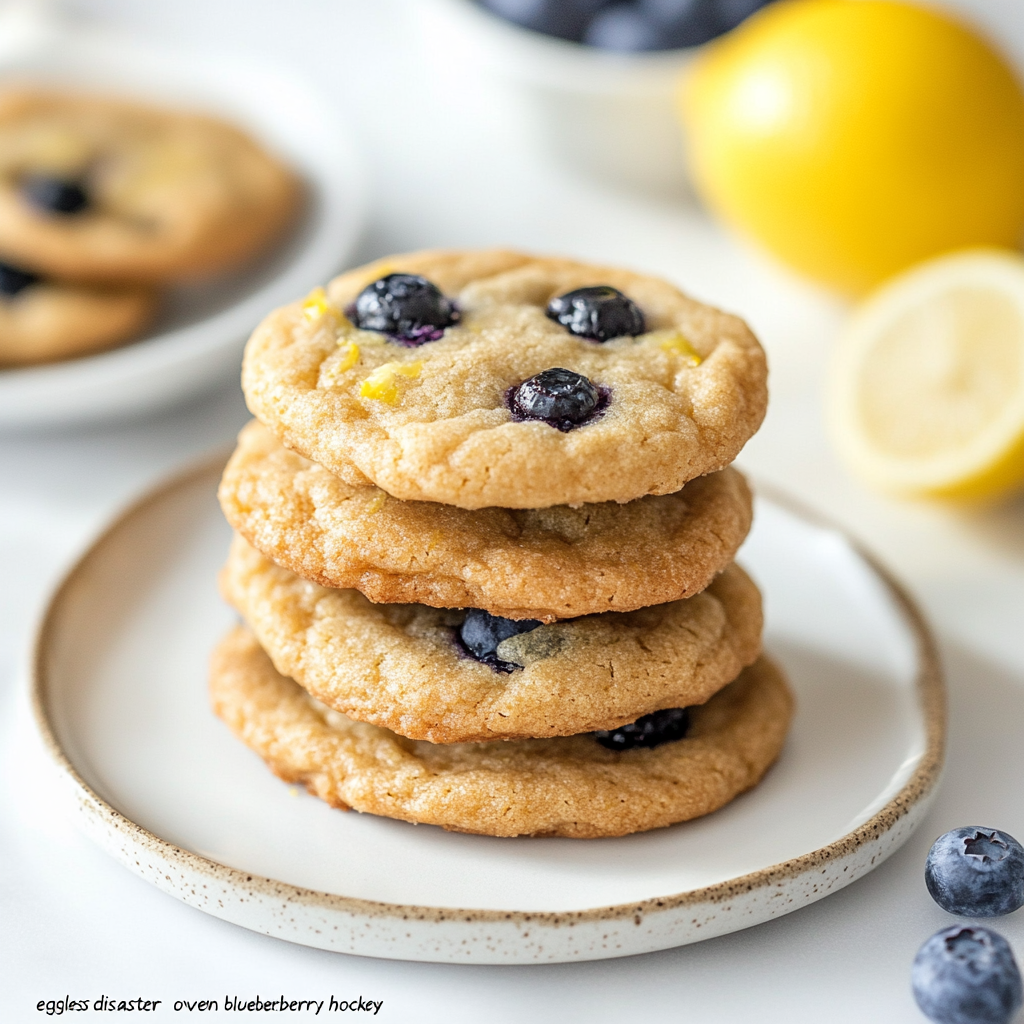 Soft & Chewy Lemon Blueberry Cookies