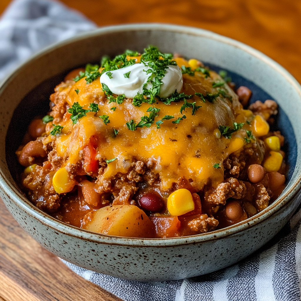 Slow Cooker Cowboy Casserole