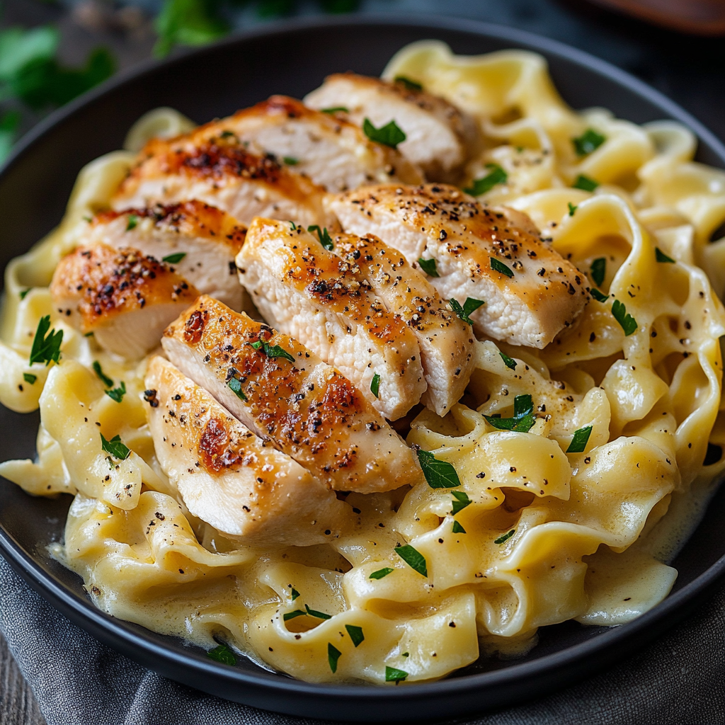 Chicken with Buttered Noodles