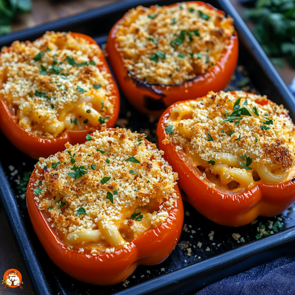 Grilled Mac & Cheese Stuffed Peppers
