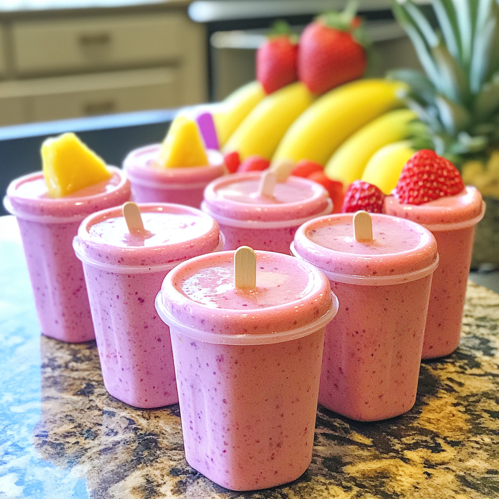 Summer Sunrise Smoothie Pops