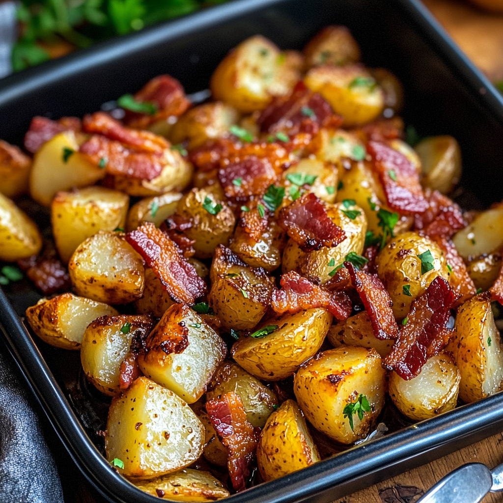 Honey Bacon Roasted Potatoes
