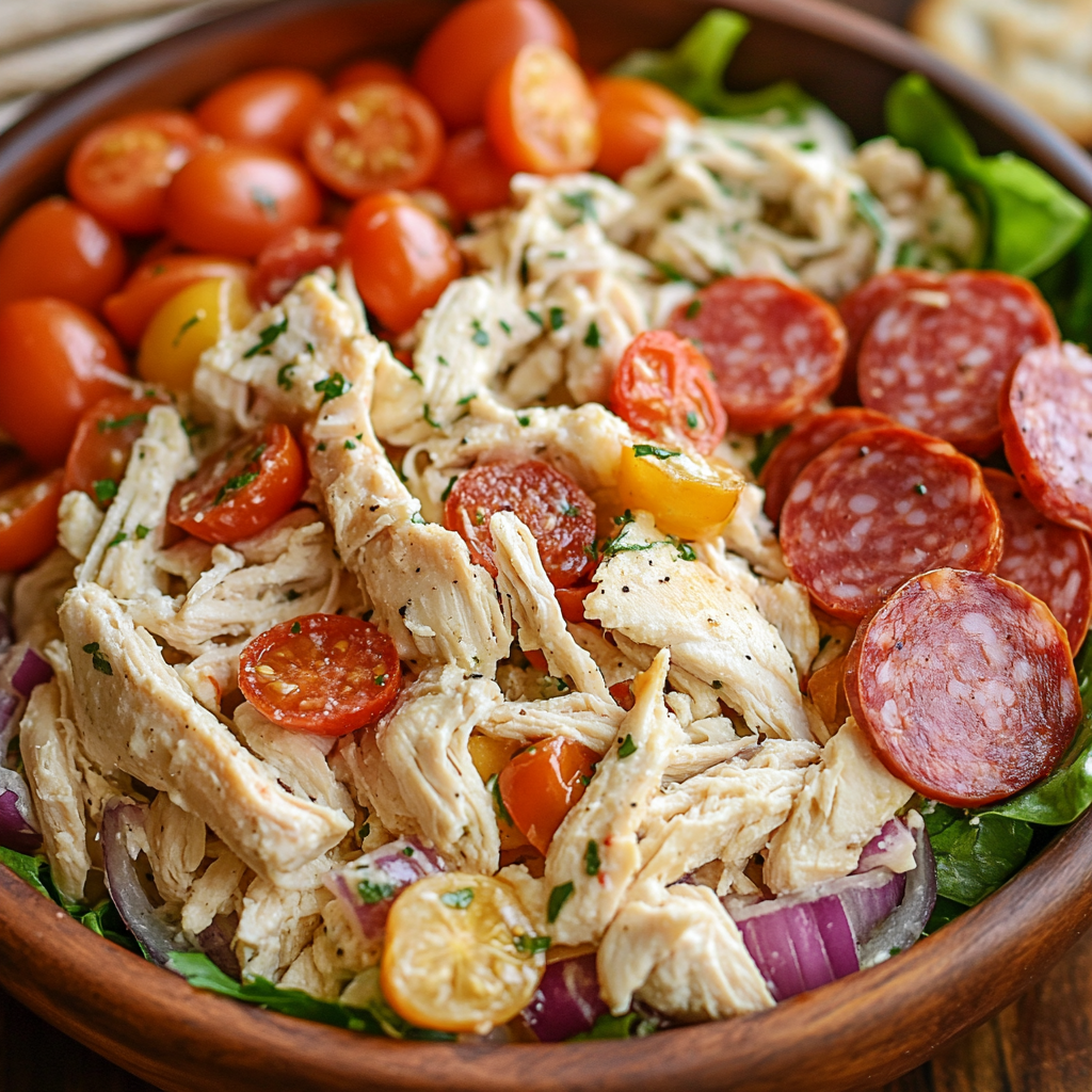 Italian Grinder Chicken Salad