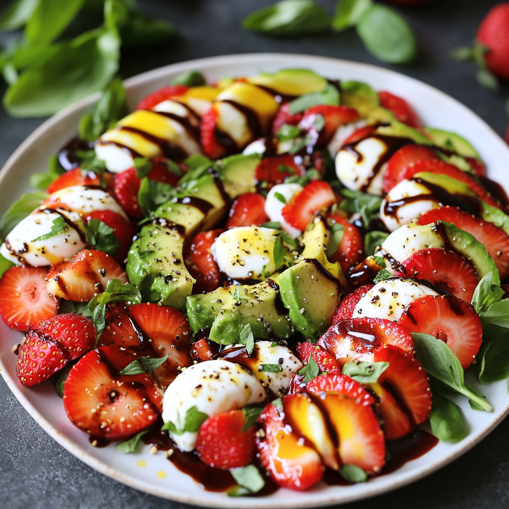 Strawberry Avocado Caprese