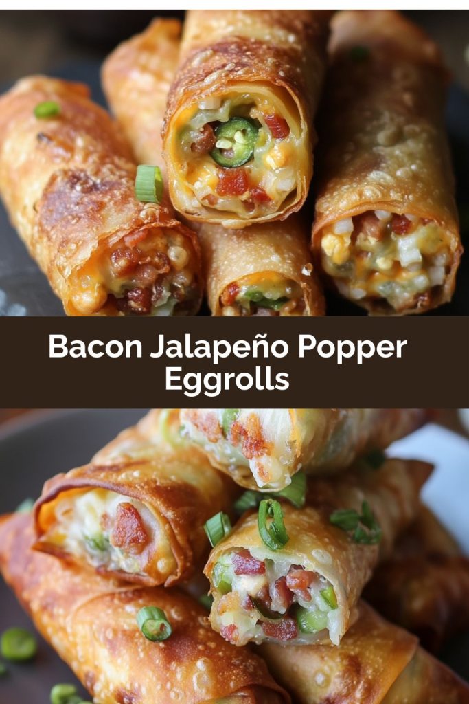 Bacon Jalapeño Popper Eggrolls 