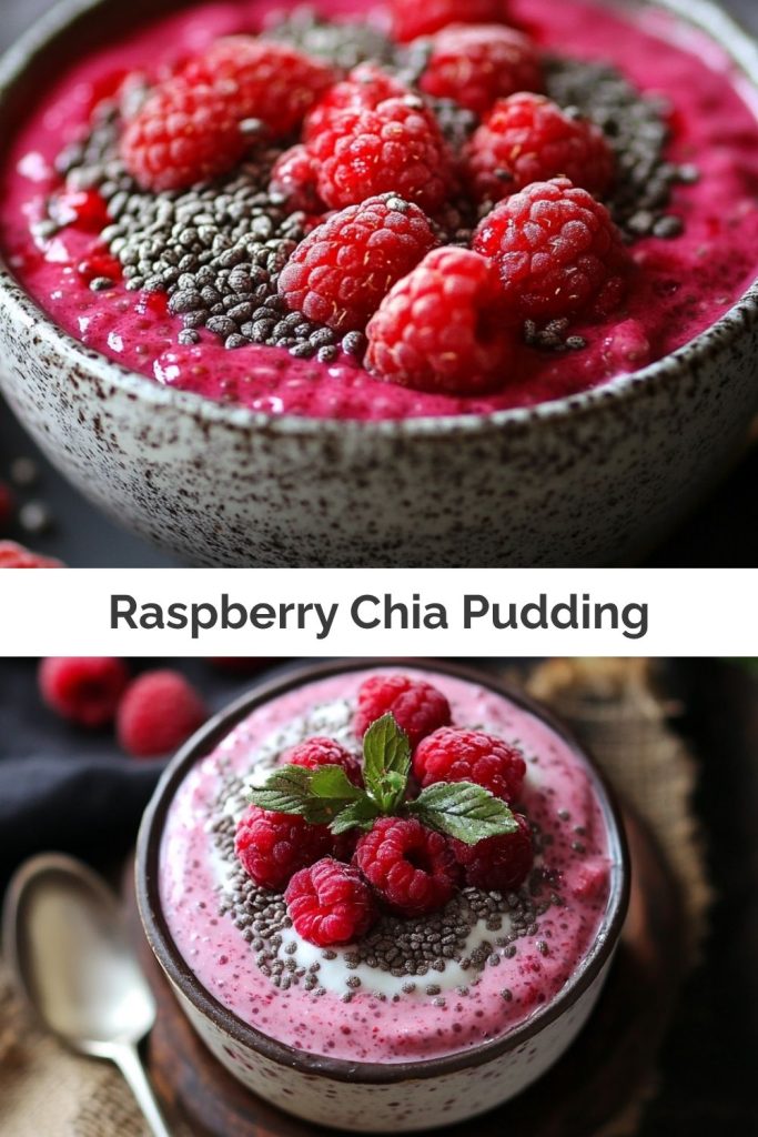 Raspberry Chia Pudding with Maple Syrup
