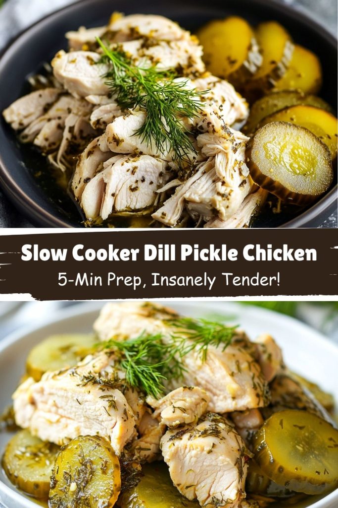Slow Cooker Dill Pickle Chicken