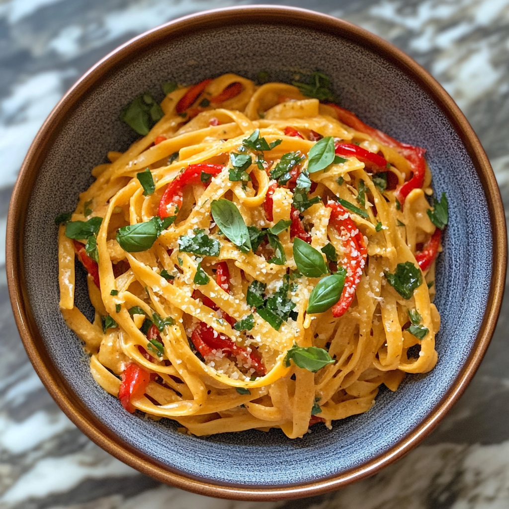 Smoked Garlic & Roasted Pepper Pasta