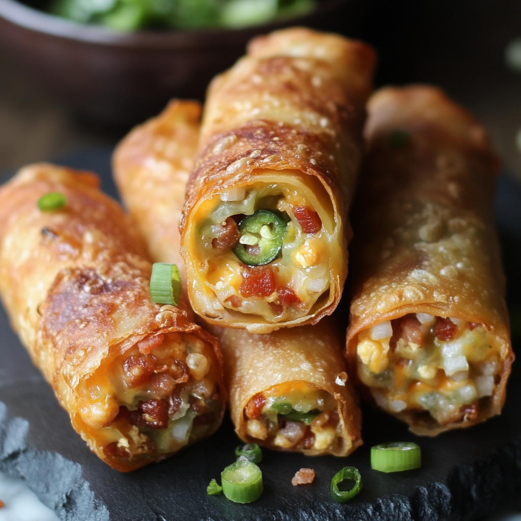 Bacon Jalapeño Popper Eggrolls