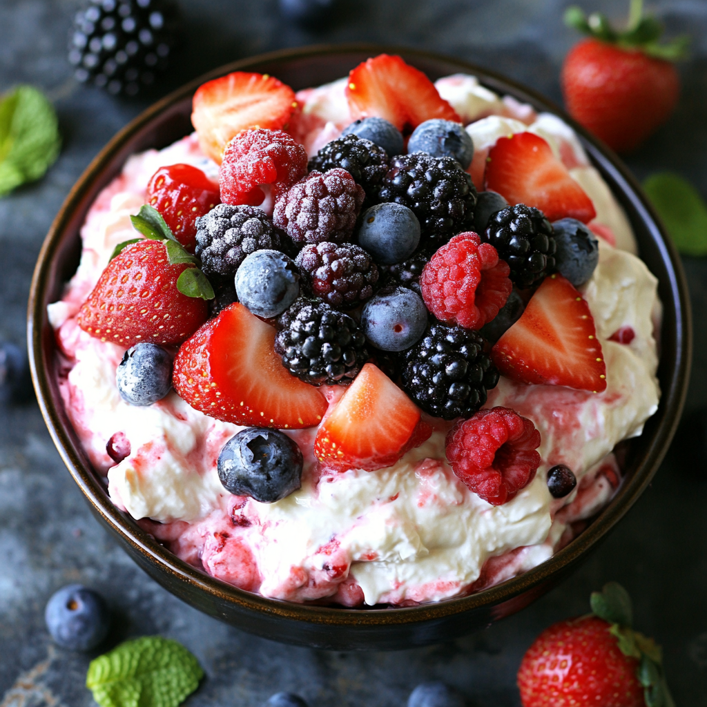 Berry Cheesecake Salad