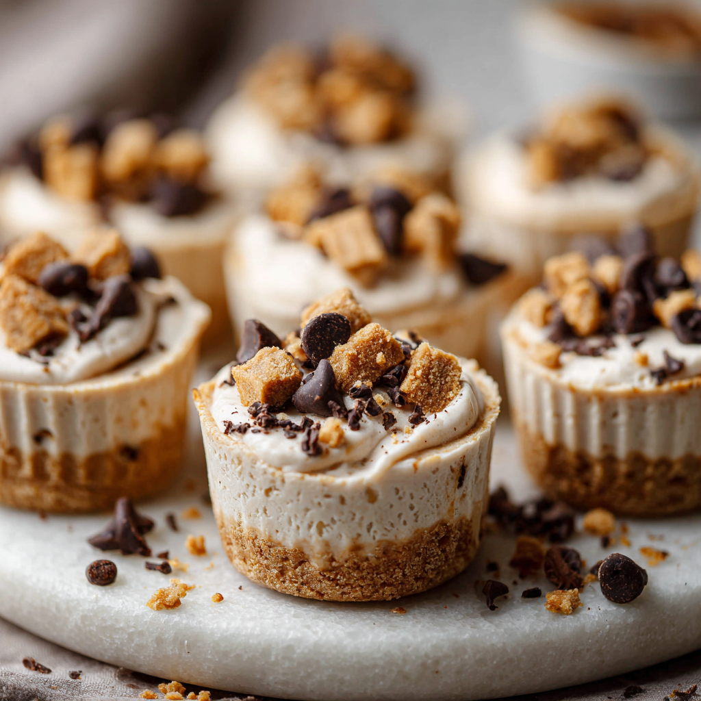 Healthy Peanut Butter Greek Yogurt Frozen Cookie Cups