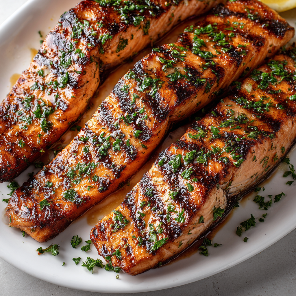 Perfect Marinated Grilled Salmon