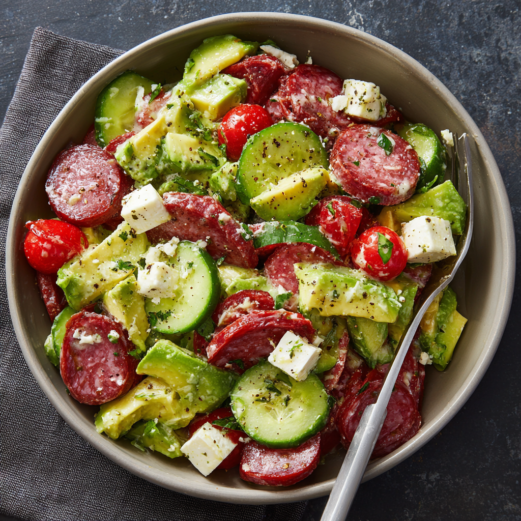 Post-Pilates Salami Power Salad