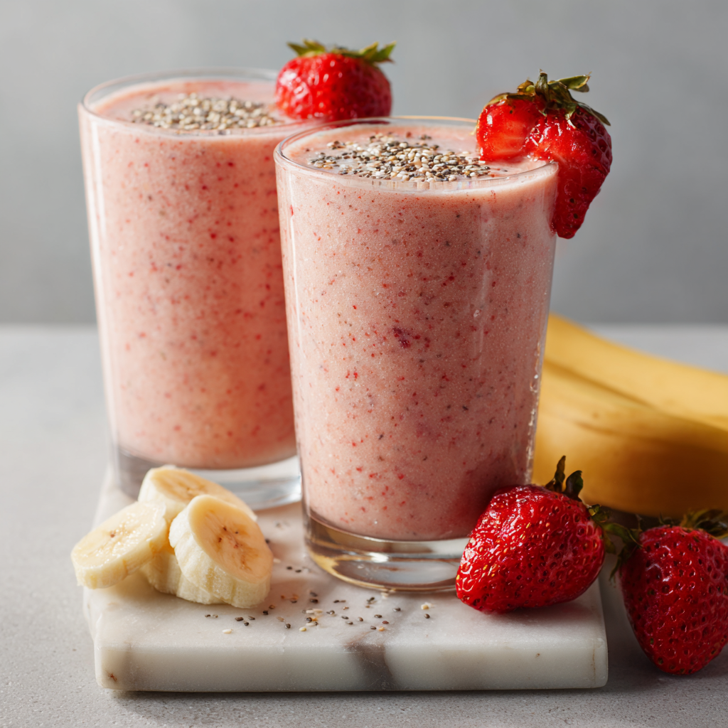 Post-Workout Strawberry Banana Smoothie
