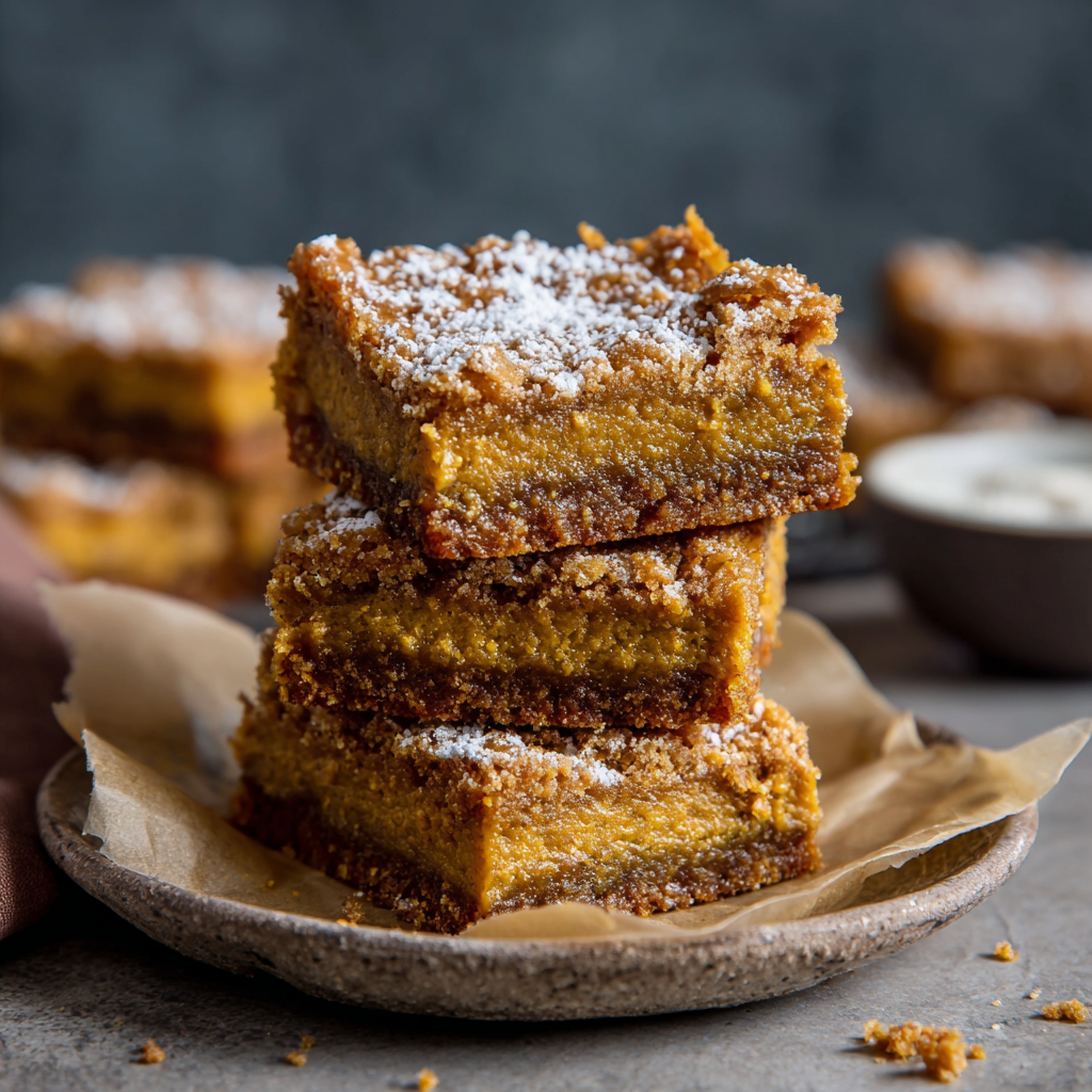 Pumpkin Gooey Bars with Brown Butter
