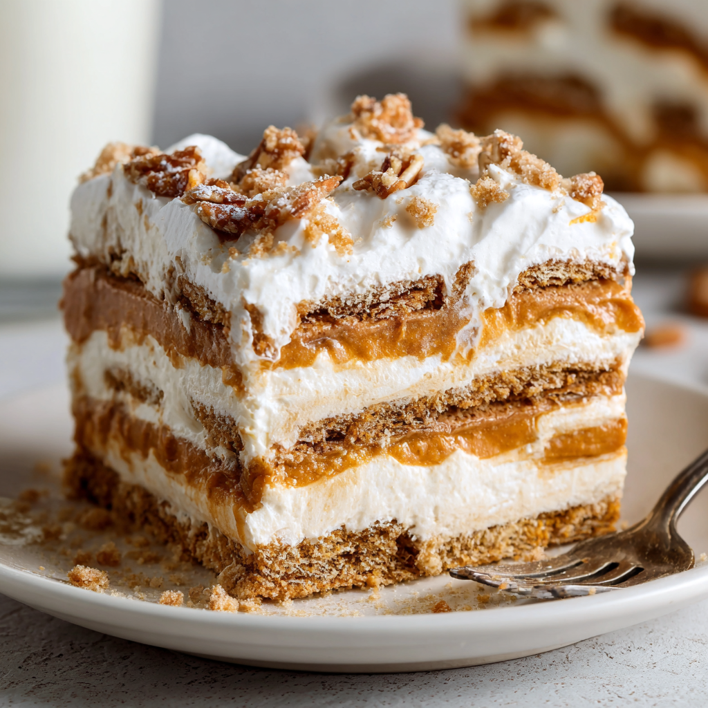 Pumpkin Pie Icebox Cake –