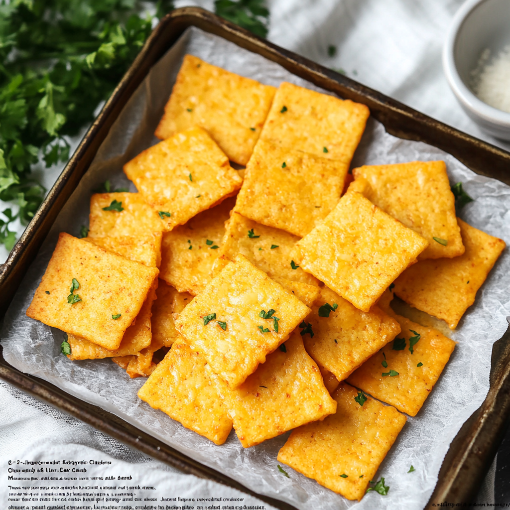 2-Ingredient Keto Crackers!