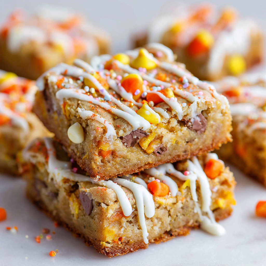 Candy Corn Blondies