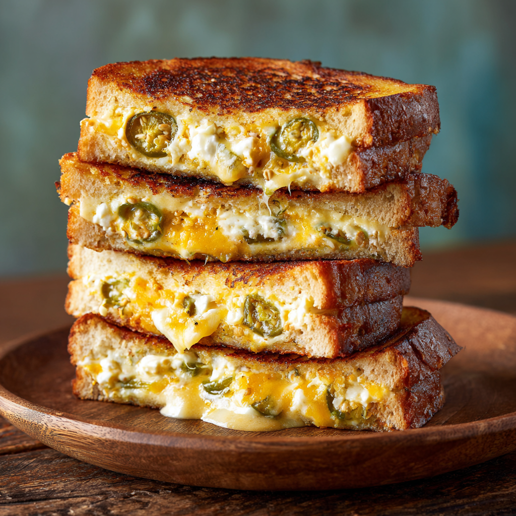 Cheesy Jalapeño French Toast Grilled Cheese