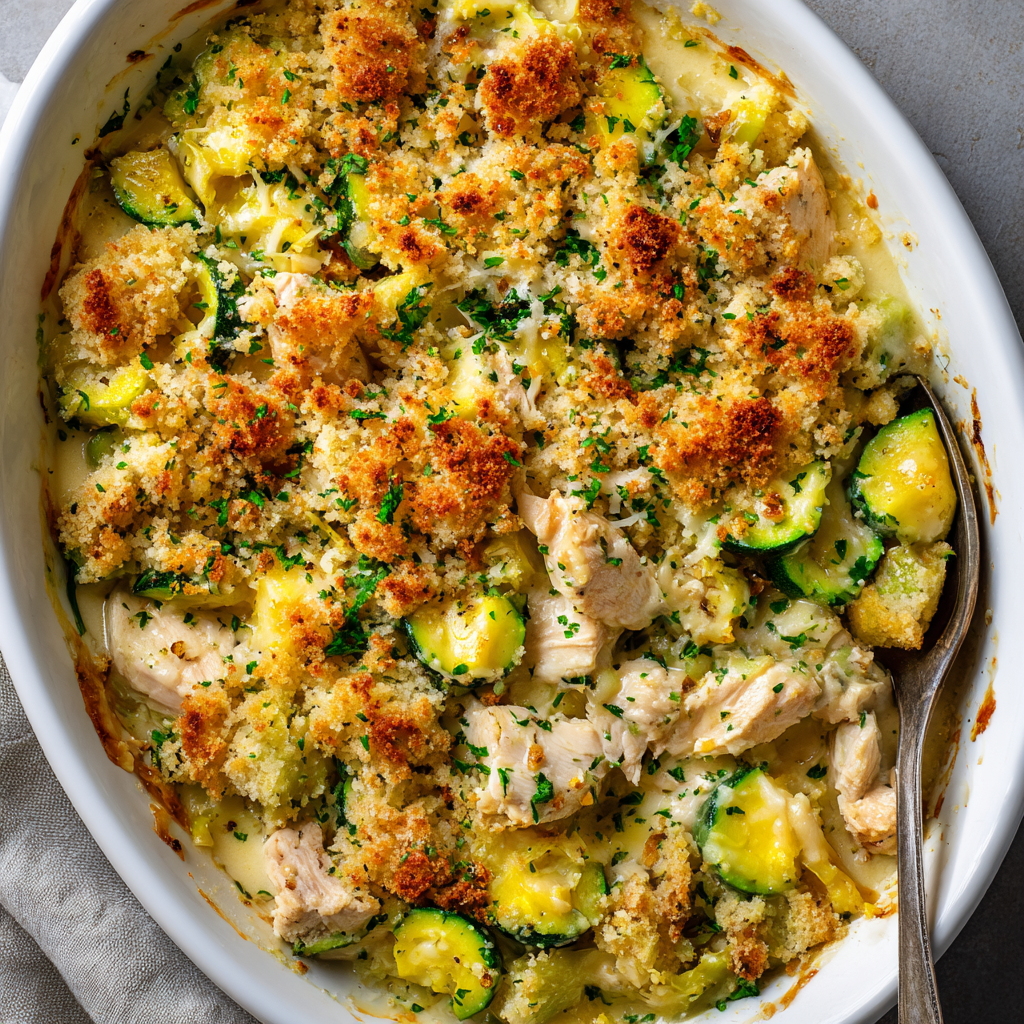 Creamy Chicken and Zucchini Casserole