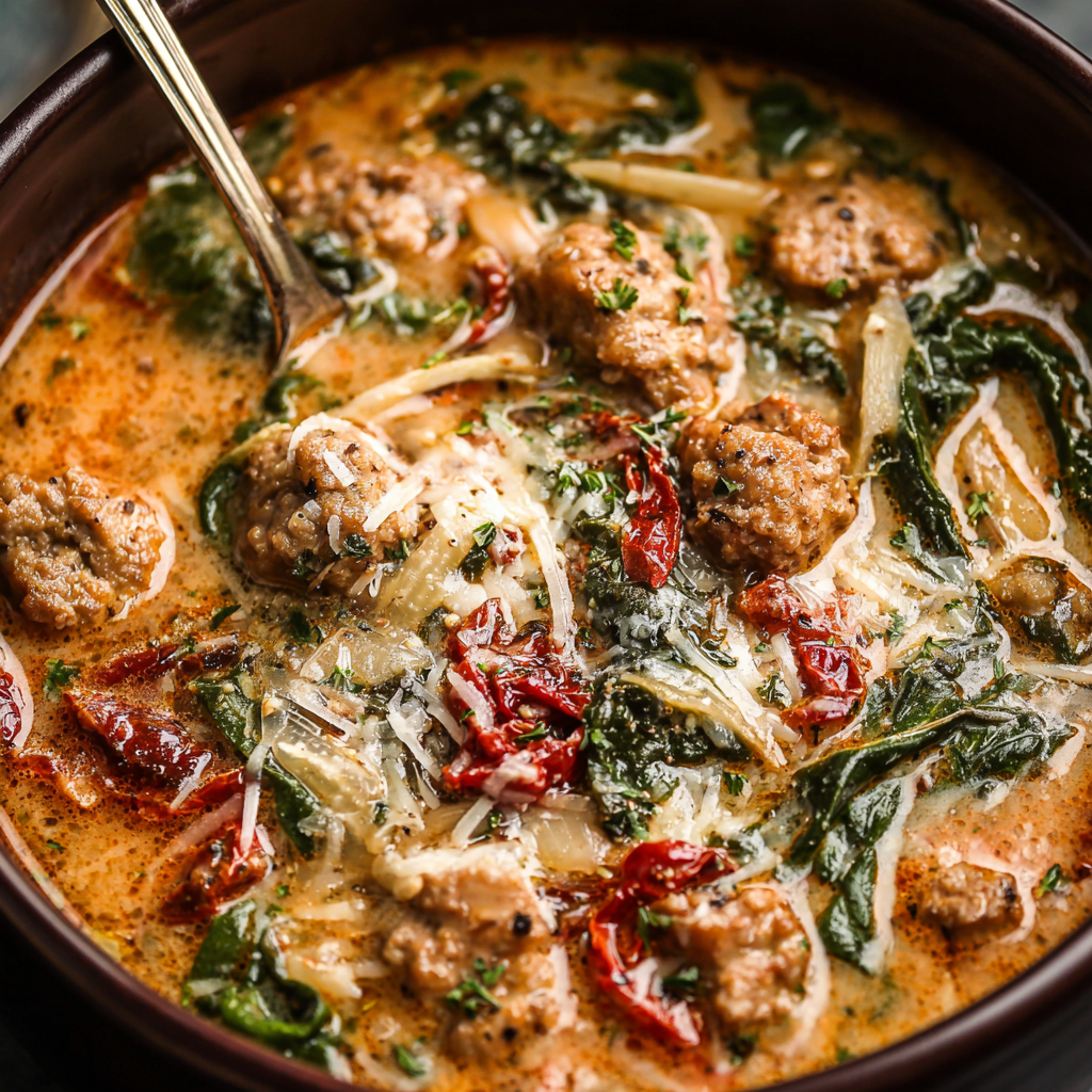 Crockpot Tuscan Sausage Soup