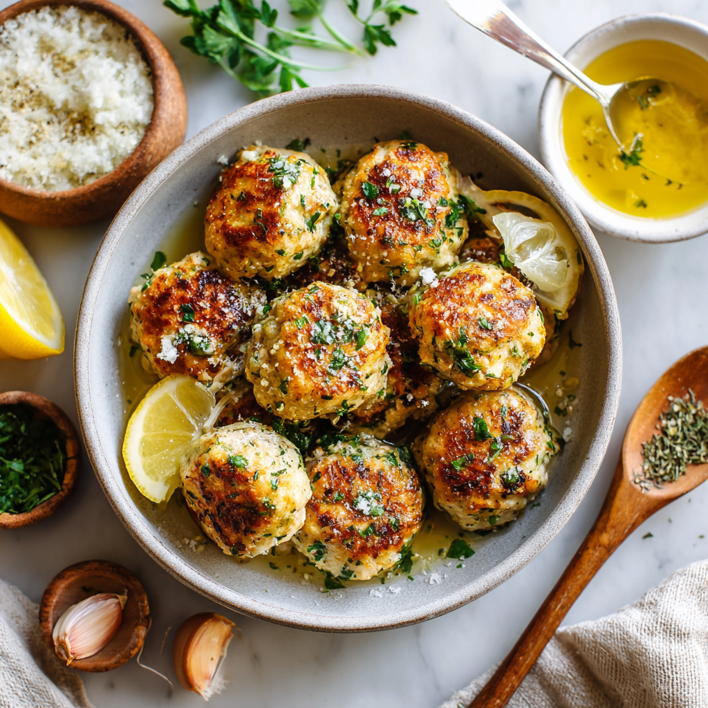 Easy Baked Chicken Meatballs