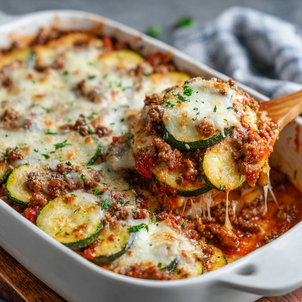 Ground Beef Zucchini Casserole
