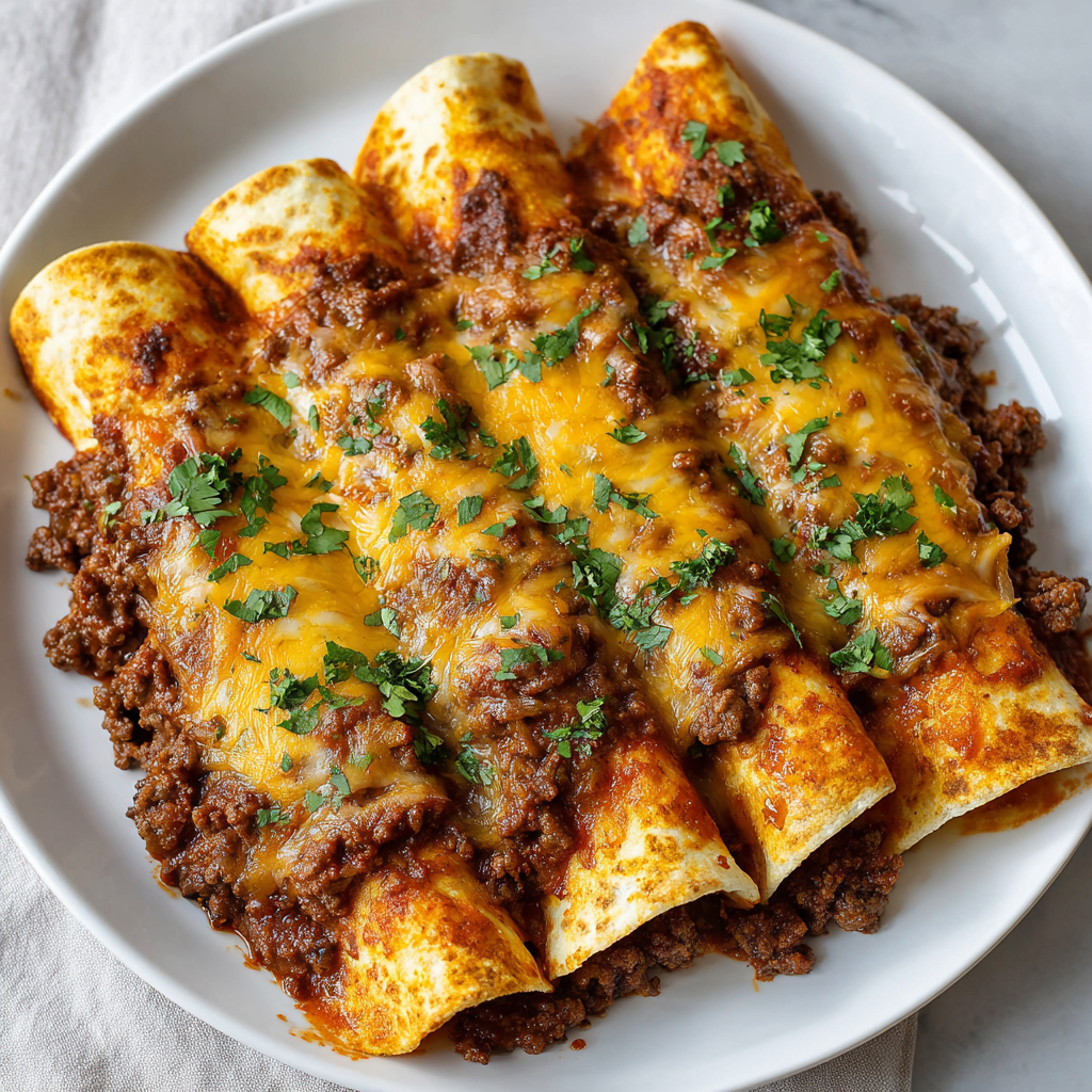 Ground Beef Enchiladas