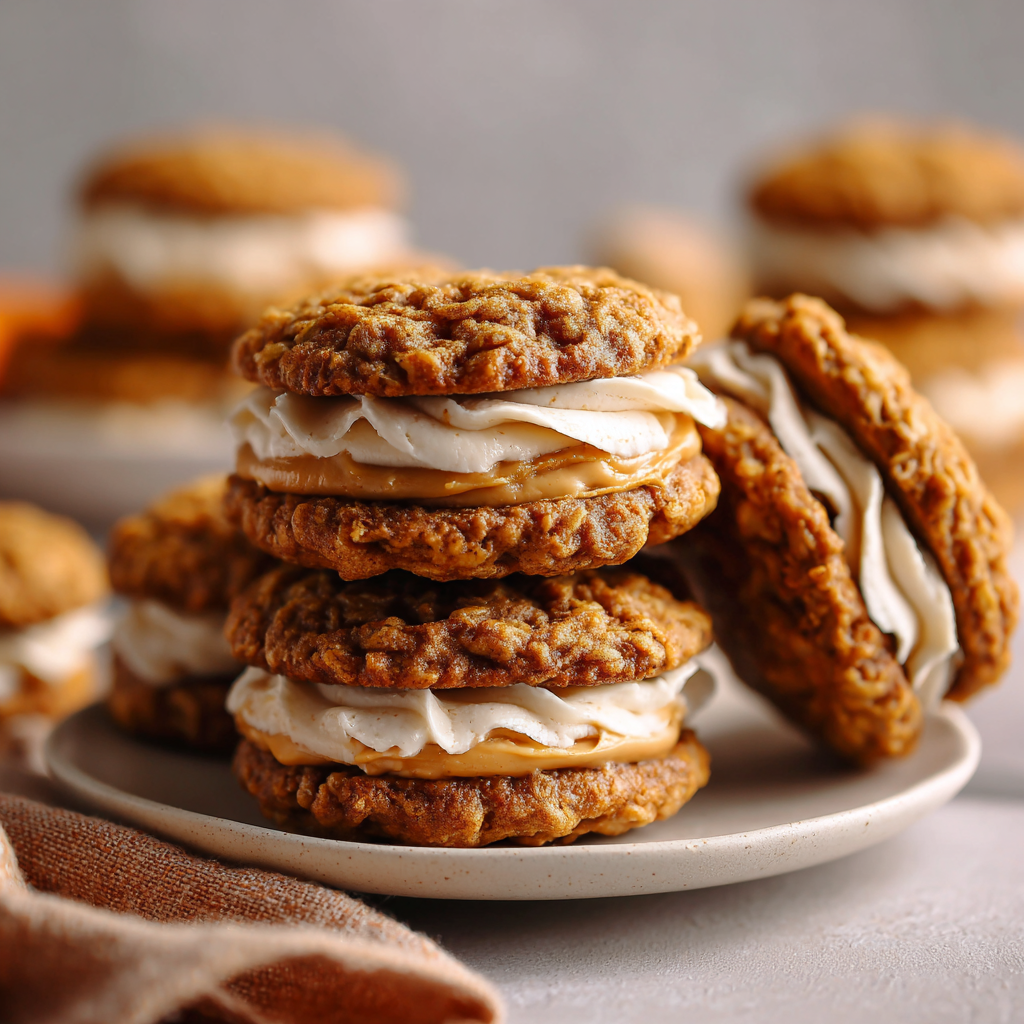 Pumpkin Cookies with Cream Cheese Frosting