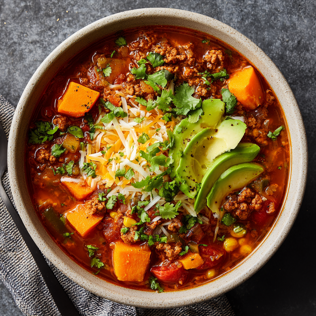 Turkey Sweet Potato Chili