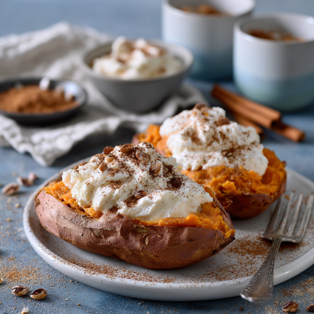 Twice Baked Sweet Potatoes