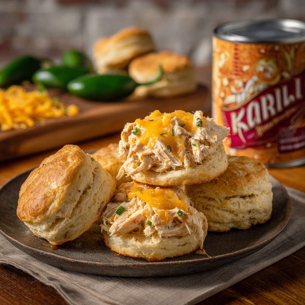 Jalapeño Ranch Chicken Biscuit Bake