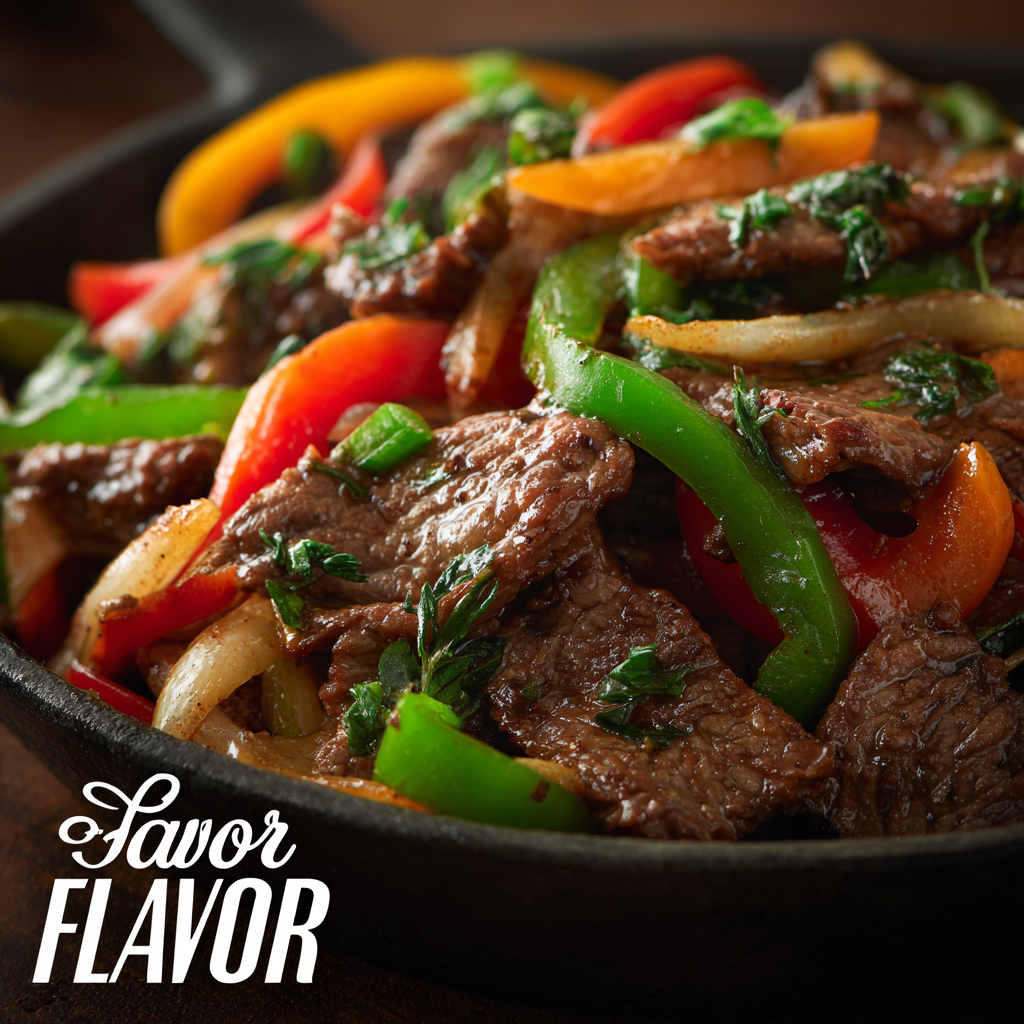 Chinese Pepper Steak with Onions