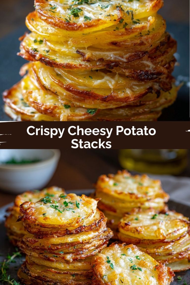 Crispy Cheesy Potato Stacks - The Comfort Spoon