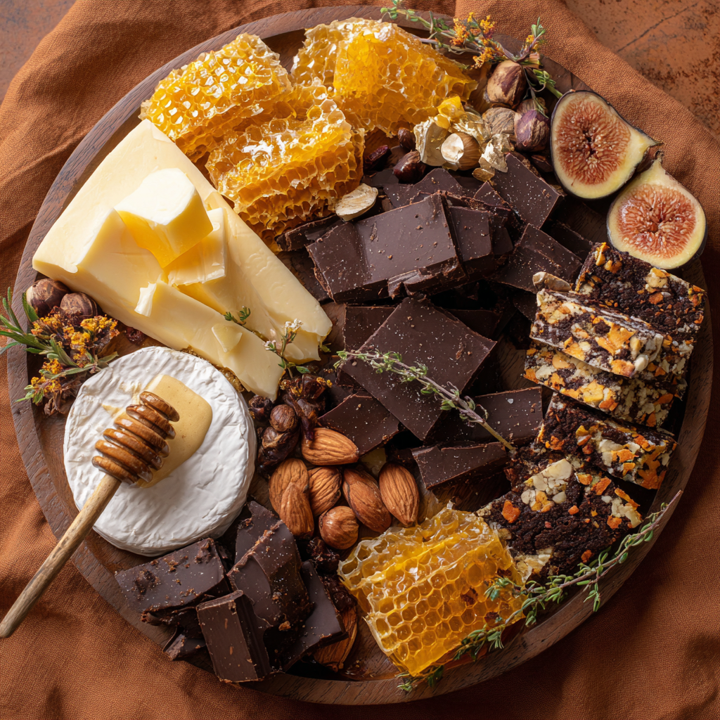 Autumn Chocolate & Cheese Board