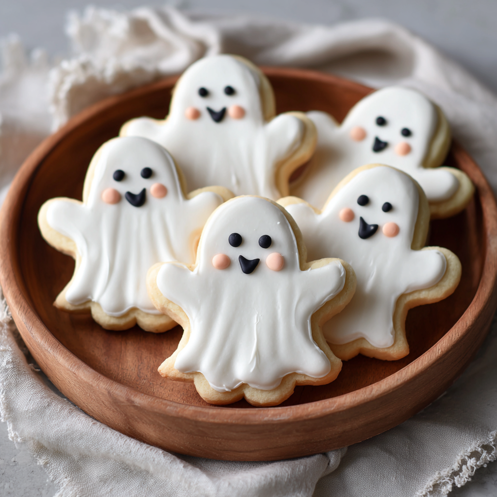 Cute Ghost Sugar Cookies