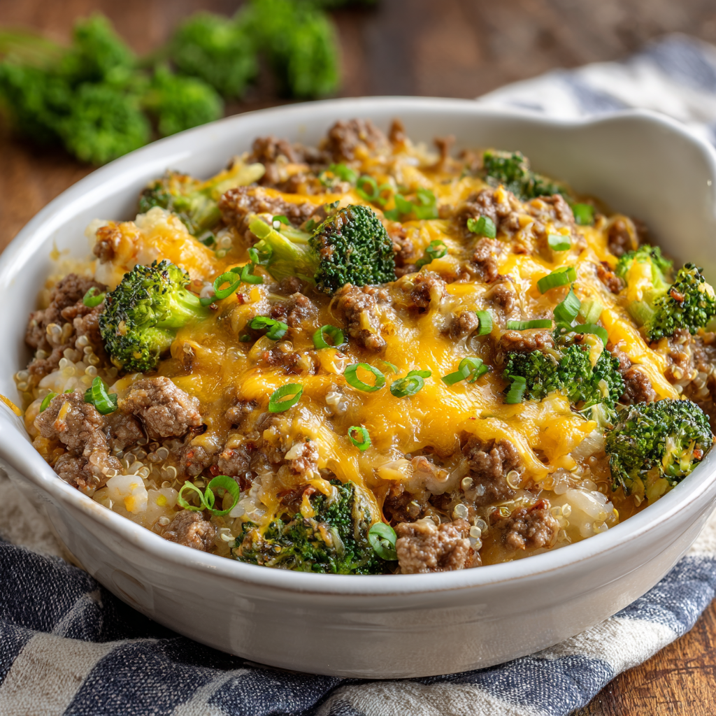 Ground Beef & Broccoli Casserole