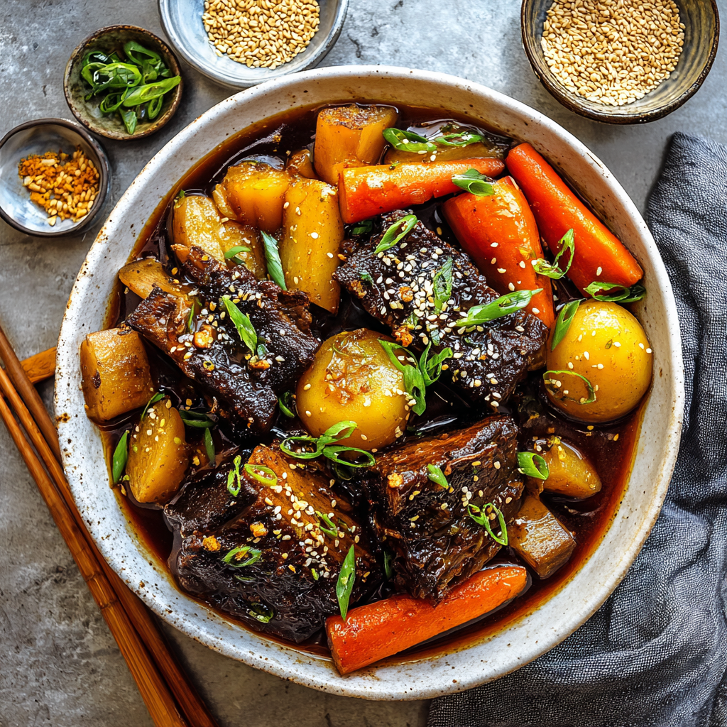 Korean Braised Short Ribs (Galbi Jjim)