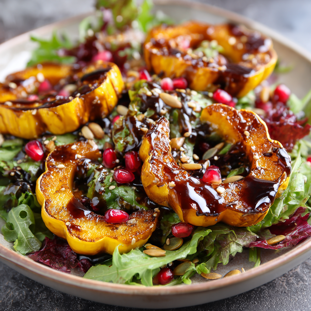 Maple Roasted Acorn Squash Salad