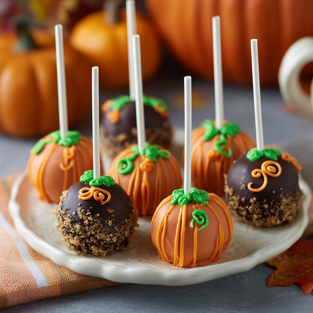 Pumpkin Patch Cake Pops