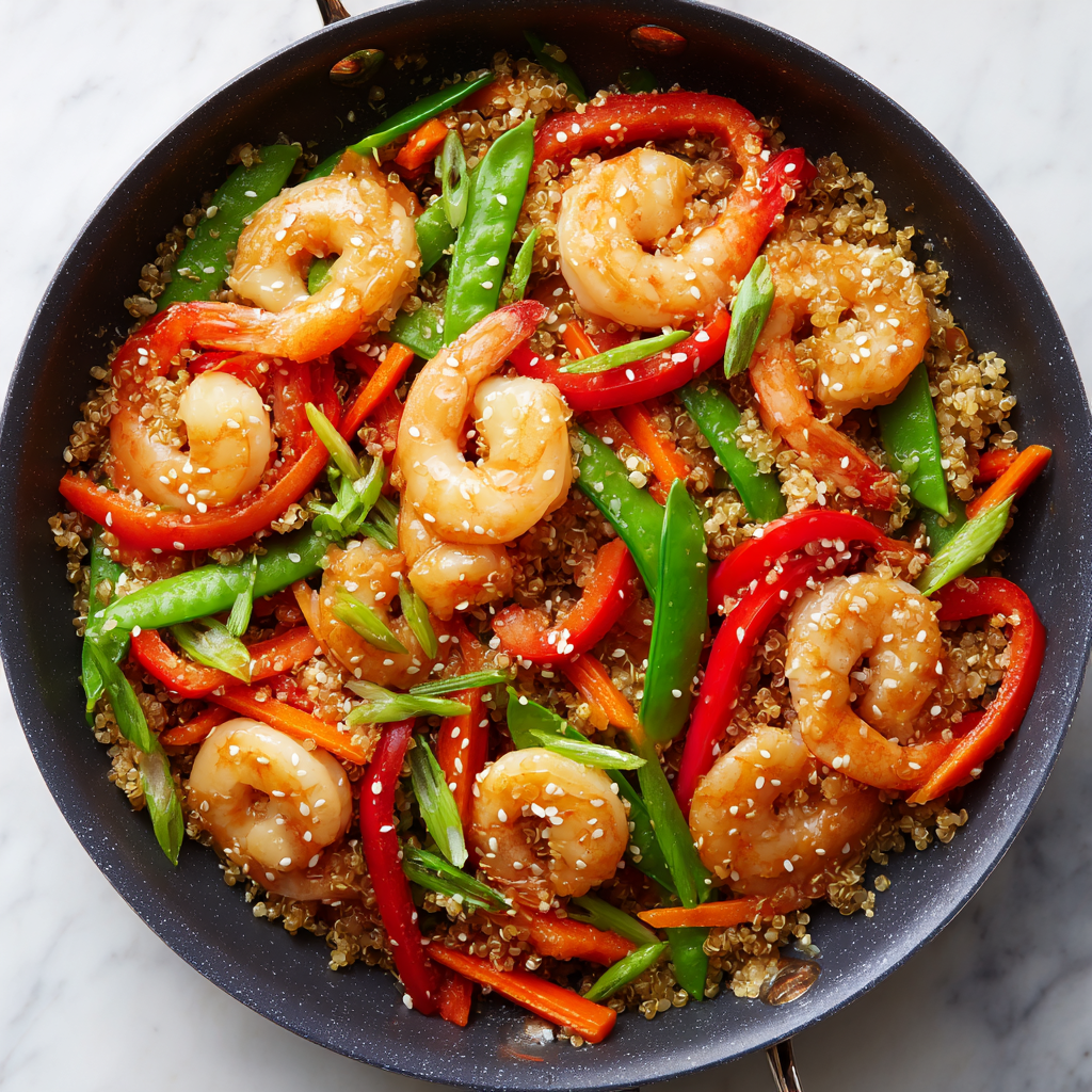 Shrimp & Quinoa Stir Fry
