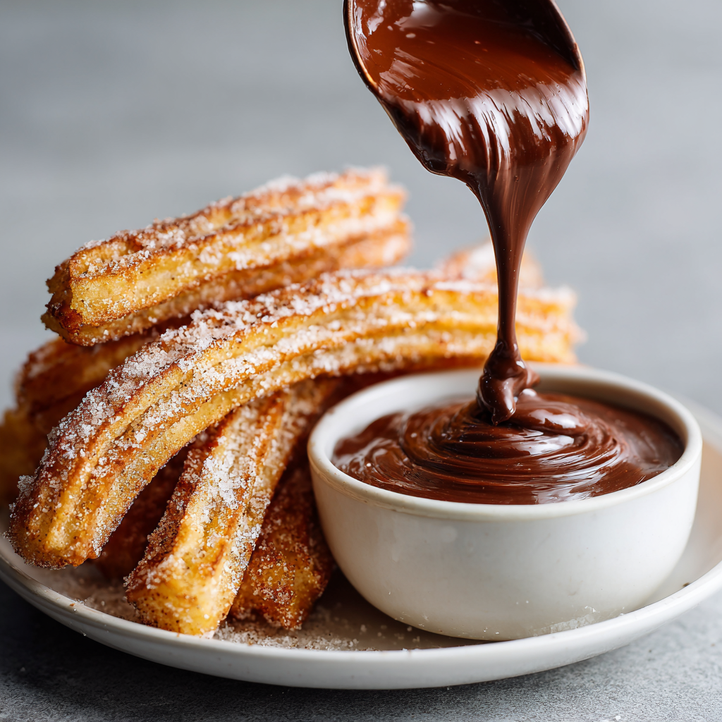 Sourdough Churros with Chocolate Dip